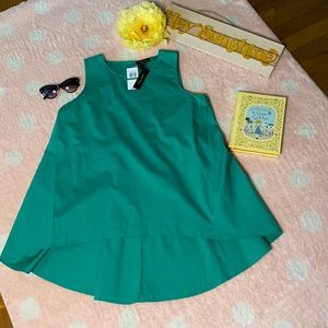 Melissa Page Green High/Low Top Size L